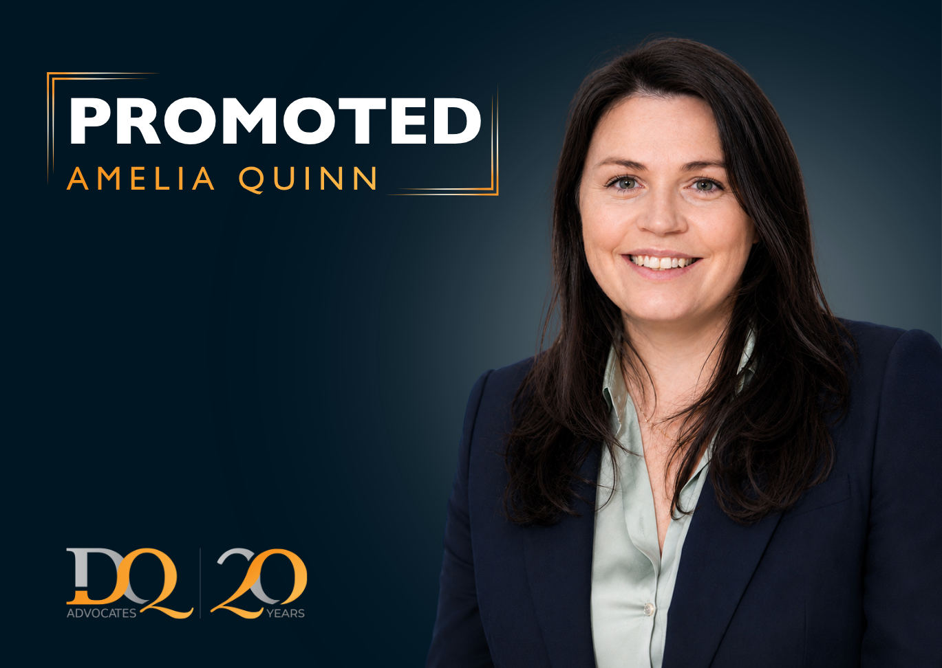 Promotion of Amelia Quinn